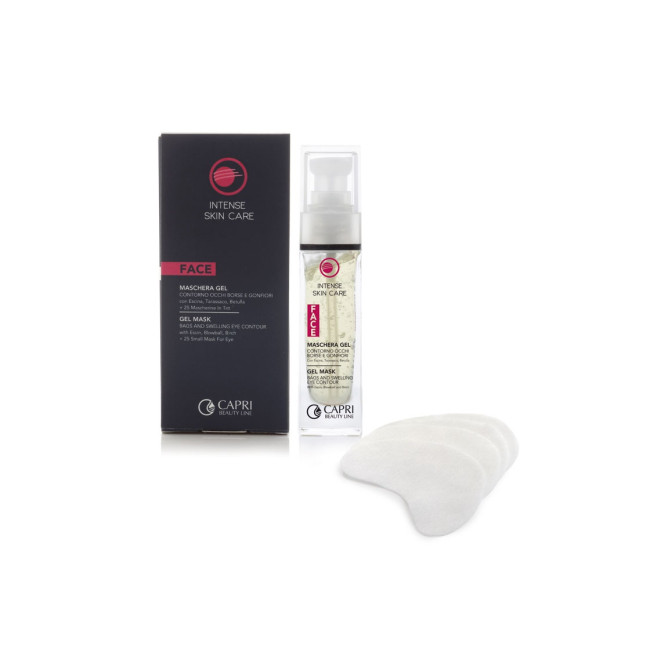 Capri Beauty Line Intense Skin Care BAGS AND SWELLING EYE CONTOUR GEL MASK (30ml+25masks) — Silma- ja huulehooldus Capri Beauty Line Intense Skin Care BAGS AND SWELLING EYE CONTOUR GEL MASK (30ml+25masks) — Silma- ja huulehooldus