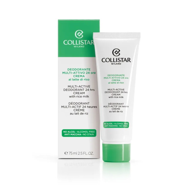 Collistar Multi Active Deodorant 24 Hours Cream with Rice Milk 75ml Collistar Multi Active Deodorant 24 Hours Cream with Rice Milk 75ml