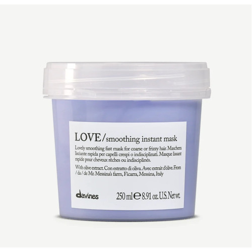 Davines LOVE Smoothing Instant Mask for Coarse or Frizzy Hair 250ml — Maschere Davines LOVE Smoothing Instant Mask for Coarse or Frizzy Hair 250ml — Maschere