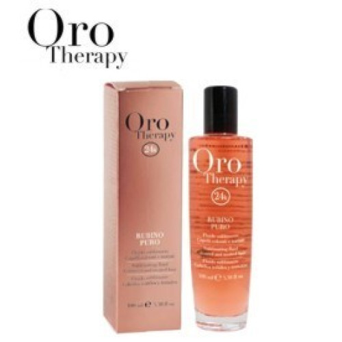 Fanola Oro Therapy 24k Argan Oil Ruby for Red and Brunette Hair 100ml — Процедуры и уход