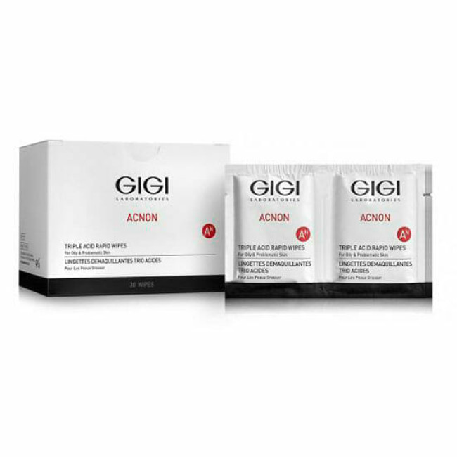 GIGI Acnon Triple Acid Rapid Wipes 30pcs — Reinigung GIGI Acnon Triple Acid Rapid Wipes 30pcs — Reinigung