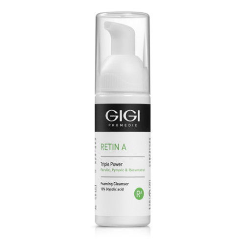 GIGI Retin A Triple Power Foaming Cleanser 10% Glycolic Acid 120ml — Detersione GIGI Retin A Triple Power Foaming Cleanser 10% Glycolic Acid 120ml — Detersione