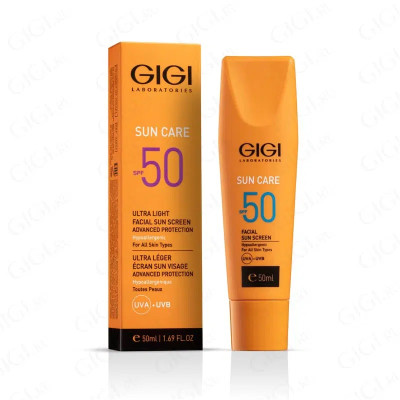 GiGi Sun Care Ultra Light Facial Sun Screen Advanced Protection SPF50 UVA/UVB For all skin types 50ml GiGi Sun Care Ultra Light Facial Sun Screen Advanced Protection SPF50 UVA/UVB For all skin types 50ml