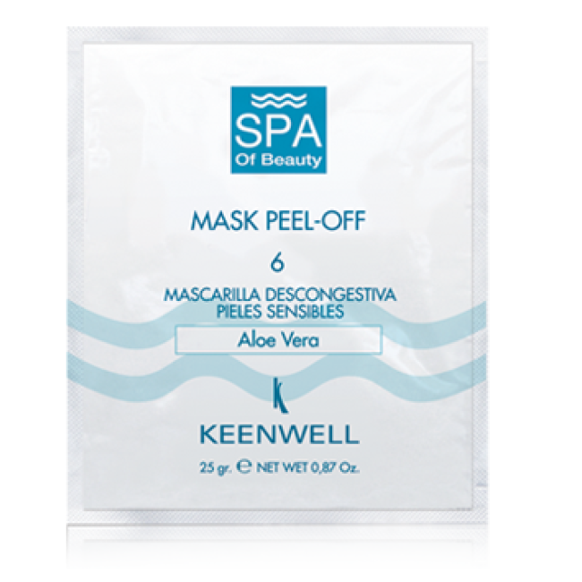 Keenwell SPA of Beauty 6 Peel-Off Decongestant Mask Aloe Vera for Sensitive Skin Keenwell SPA of Beauty 6 Peel-Off Decongestant Mask Aloe Vera for Sensitive Skin
