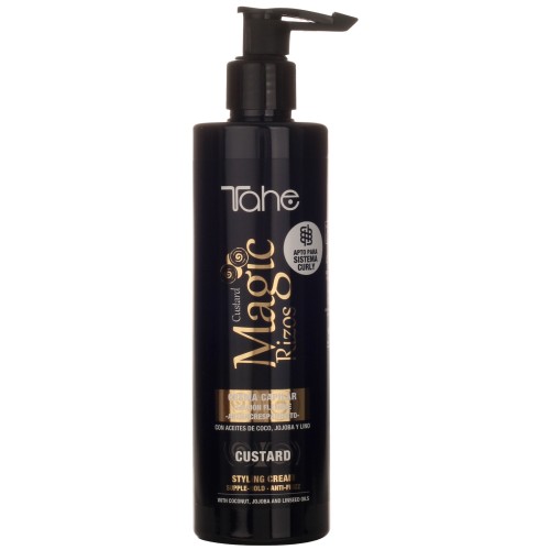 Tahe Magic Rizos Custard Supple-hold Styling Cream 300ml Tahe Magic Rizos Custard Supple-hold Styling Cream 300ml